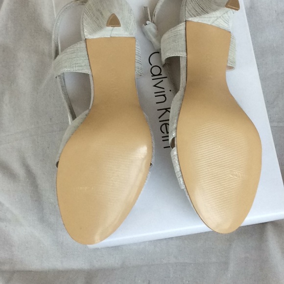 Calvin Klein  Emboss Open Toe Shoe - Picture 2 of 4
